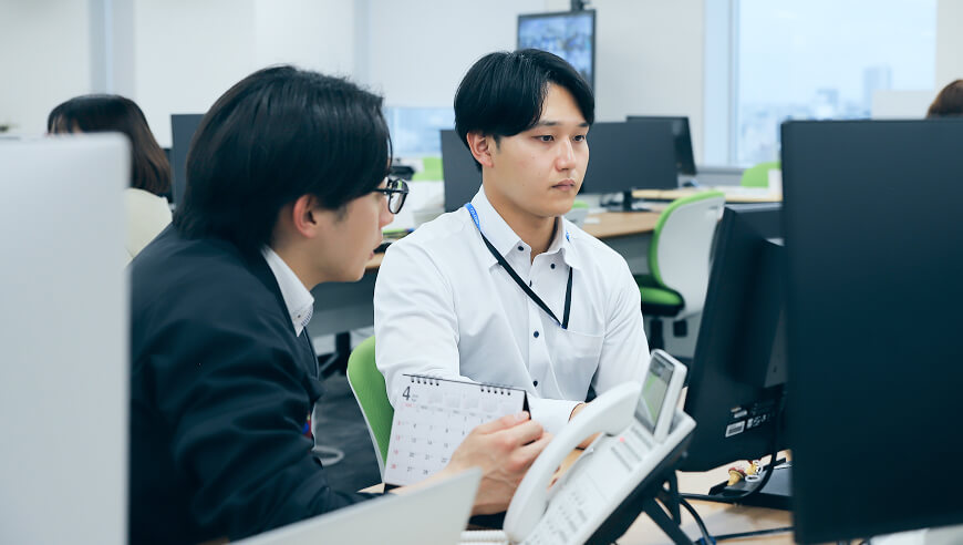 営業職・技術職それぞれの現場へつながるイメージ