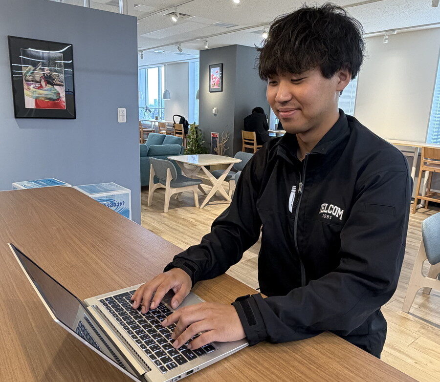 仕事中のKさん