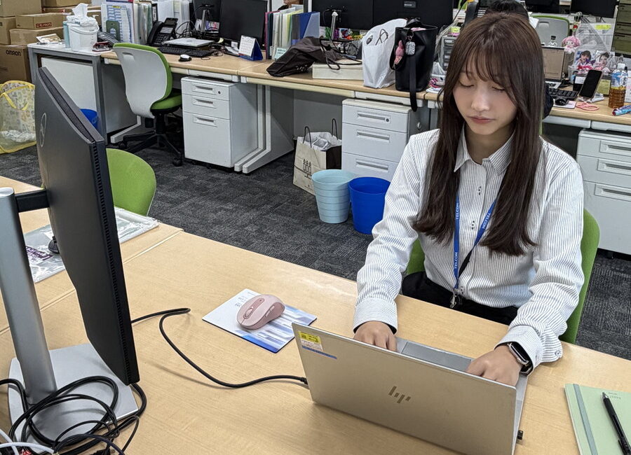 仕事中のTさん